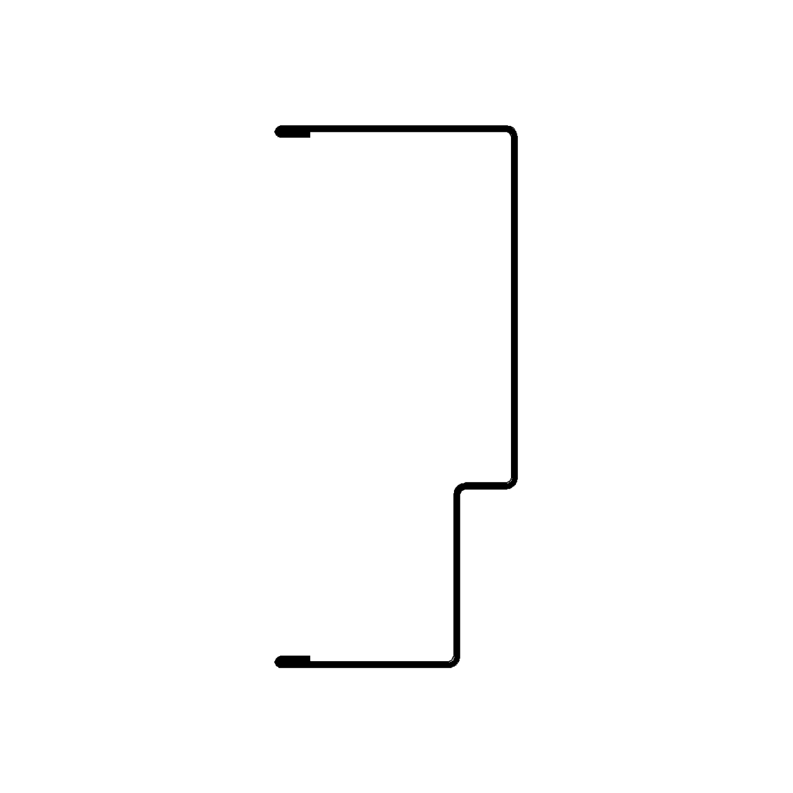 HSR - Hemmed Return Single Rabbet Profile